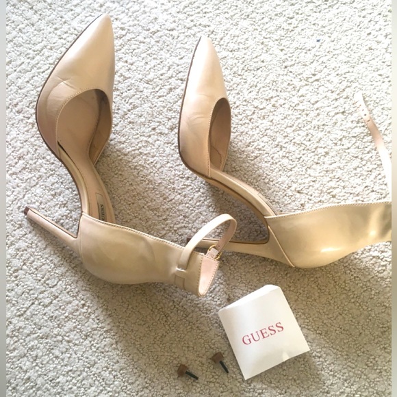 GUESS Gwabaih2-A Light Natural Color 4” Heels - Picture 4 of 9